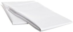 Hospitality Luxury Soft 2-Piece Set Standard Size Pillow Cases of 100-Percent Microfiber Constuction in White