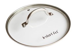 Instant Pot Tempered Glass Lid for Electric Pressure Cookers, 9″, Stainless Steel