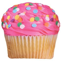 iscream / Sweet Treats Pink Icing Cupcake Microbead Pillow