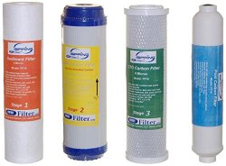 iSpring F7-GAC 1-Year Replacement Filter Set for 5-stage RO Filters (7pcs 2SED 2GAC 2CTO 1T33, no membrane)