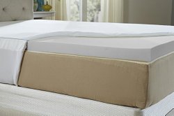 Natures Sleep Cool IQ King Size 2.5 Inch Thick, 4.5 Pound Density Memory Foam Mattress Topper with 18 Inch Fitted Cotton Cover