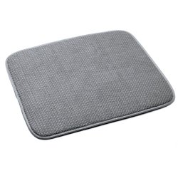Norpro 16 by 18-Inch Microfiber Dish Drying Mat, Gray