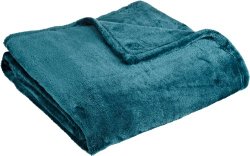 Northpoint Cashmere Plush Velvet Throw, Teal, 50″ x 60″