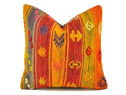Outdoor Decor Decorative Pillows for Couch, 16×16 kilim pillow