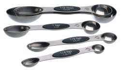 Prepworks by Progressive Magnetic Measuring Spoons, Stainless Steel – Set of 5