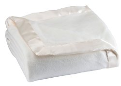 Satin Fleece Blanket, Twin, Off White – Blankets – Powered
