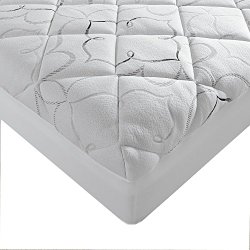 Sleep Innovations Instant Pillow Top – Memory Foam and Fiber Hybrid Mattress Topper, Queen