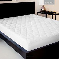 SLEEP TITE Quilted Mattress Pad – Filled with Gelled Microfiber – Deep Pockets Fit Mattresses Up to 18″ Deep – Queen