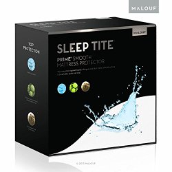 SLEEP TITE Smooth 100% Waterproof Hypoallergenic Mattress Protector with 15-year Warranty – King Size