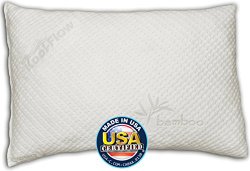 Snuggle-Pedic Queen Size Ultra-Luxury Bamboo Shredded Memory Foam Pillow Combination