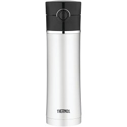 Thermos 16 Ounce Stainless Steel Vacuum Insulated Drink Bottle, Black