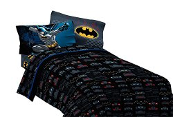 Warner Bros Batman Guardian Speed Microfiber Sheet Set, Twin