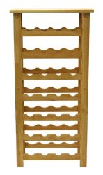 Winsome Wood 28-Bottle Wine Rack, Natural