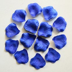 1000pc Royal Blue Wedding Table Decoration Silk Rose Petals Flowers Confetti 5cm Supplies Wholesale