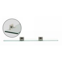 Alno A8455-18-PC Contemporary II Modern Glass Shelf with Brackets, 18″, Polished Chrome