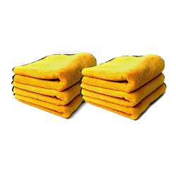 Chemical Guys MIC50612 Professional Grade Premium Microfiber Towels, Gold – 16 in. x 16 in. (Pack of 12)