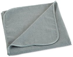 Chemical Guys MIC78101 Waffle Weave Gray Matter Microfiber Drying Towel – 25 in. x 36 in.