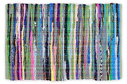 DII Home Essentials Rag Rug for Kitchen, Bathroom, Entry Way, Laundry Room and Bedroom, 20 x 31.5″ Multi Colored