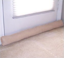Door and Window Draft Stopper, Draught Excluder – Taupe