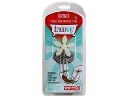 DrainWig Shower Drain Hair Catcher (2 in a Pack) Never Clean a Clogged Drain Again!