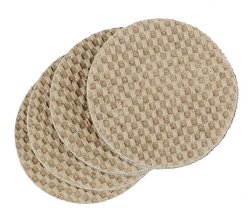 Dura-Grip® Heavy Duty 2″ Round, 3/8″ Thick Non-Slip Rubber (No glue or nails) Furniture Floor Pads, Protectors-Set of 8