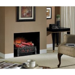 Duraflame DFI021ARU Electric Log Set Heater with Realistic Ember Bed, Antique Bronze