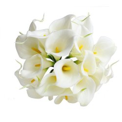 Eforstore New 13″ Mini Calla Lily Bridal Wedding Bouquet Head Latex Real Touch Flower Bouquets Artificial Flowers