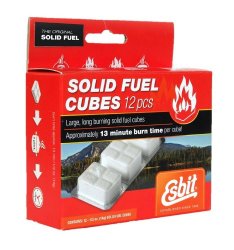 Esbit 1300 Degree Smokeless Solid Fuel Cubes for Backpacking, Camping and Hobby – 12 Pieces Each 14g