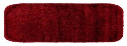Garland Rug Traditional Plush Washable Nylon Rug, 22-Inch by 60-Inch, Chili Pepper Red