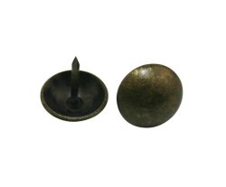 Generic Round Large-headed Nail 0.6″ Diameter Color Antique Brass Pack of 150