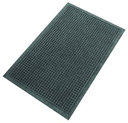 Guardian EcoGuard Indoor Wiper Floor Mat, Recycled Plactic and Rubber, 3’x5′, Charcoal