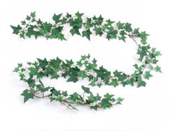 Hanford Design 1 6′ Natural Green Artificial Silk English Ivy Garland w/ 185 Leaves