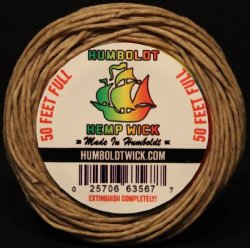 Humboldt Organic Hemp Wick 50 Foot Roll