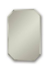 Jensen 1454 Mirage Octagonal Frameless Medicine Cabinet with Beveled Mirror