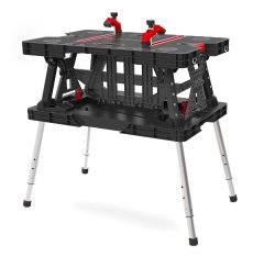 Keter 217679 Adjustable Leg Folding Work Table