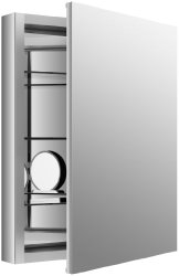 KOHLER K-99007-NA Verdera 24-Inch By 30-Inch Slow-Close Medicine Cabinet With Magnifying Mirror