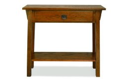 Leick Mission Console Table/Hall Stand, Russet
