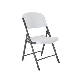 Lifetime 42804 Folding Chair, White Granite, Pack of 4