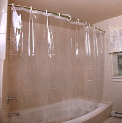 Mildew-Resistant Antibacterial Heavy-Duty Shower Curtain Liner –
72″ x 72″