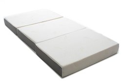 Milliard 6-Inch Memory Foam Tri-fold Mattress with Ultra Soft Removable Cover with Non-Slip Bottom – Twin