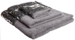 Popular Bath “Sinatra Silver” 3-Piece Towel Set