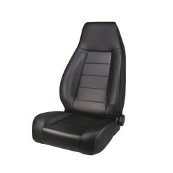 Rugged Ridge 13402.15 Factory Style Black Front Replacement Denim Seat with Recliner