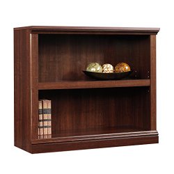 Sauder 2-Shelf Bookcase, Select Cherry Finish