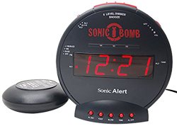 Sonic Boom SBB500ss Sonic Bomb Loud Plus Vibrating Alarm Clock