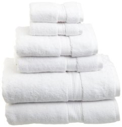 Superior 900 Gram Egyptian Cotton 6-Piece Towel Set, White