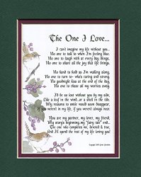 “The One I Love” A Sentimental Gift For A Wife, Husband, Girlfriend Or Boyfriend