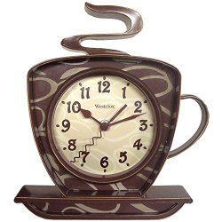 Westclox 32038 Coffee Time 3-D Wall Clock