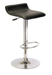 Winsome Spectrum ABS Airlift Swivel Stool, Faux Leather