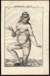 10 Anatomical Prints-FOETUS-PREGNANT-PLACENTA-UMBILICAL-Spigelius-Casserius-1645