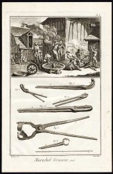 10 Antique Prints-WHEELWRIGHT-SMITH-TOOLS-REPAIR-FORGE-Diderot-Benard-1751